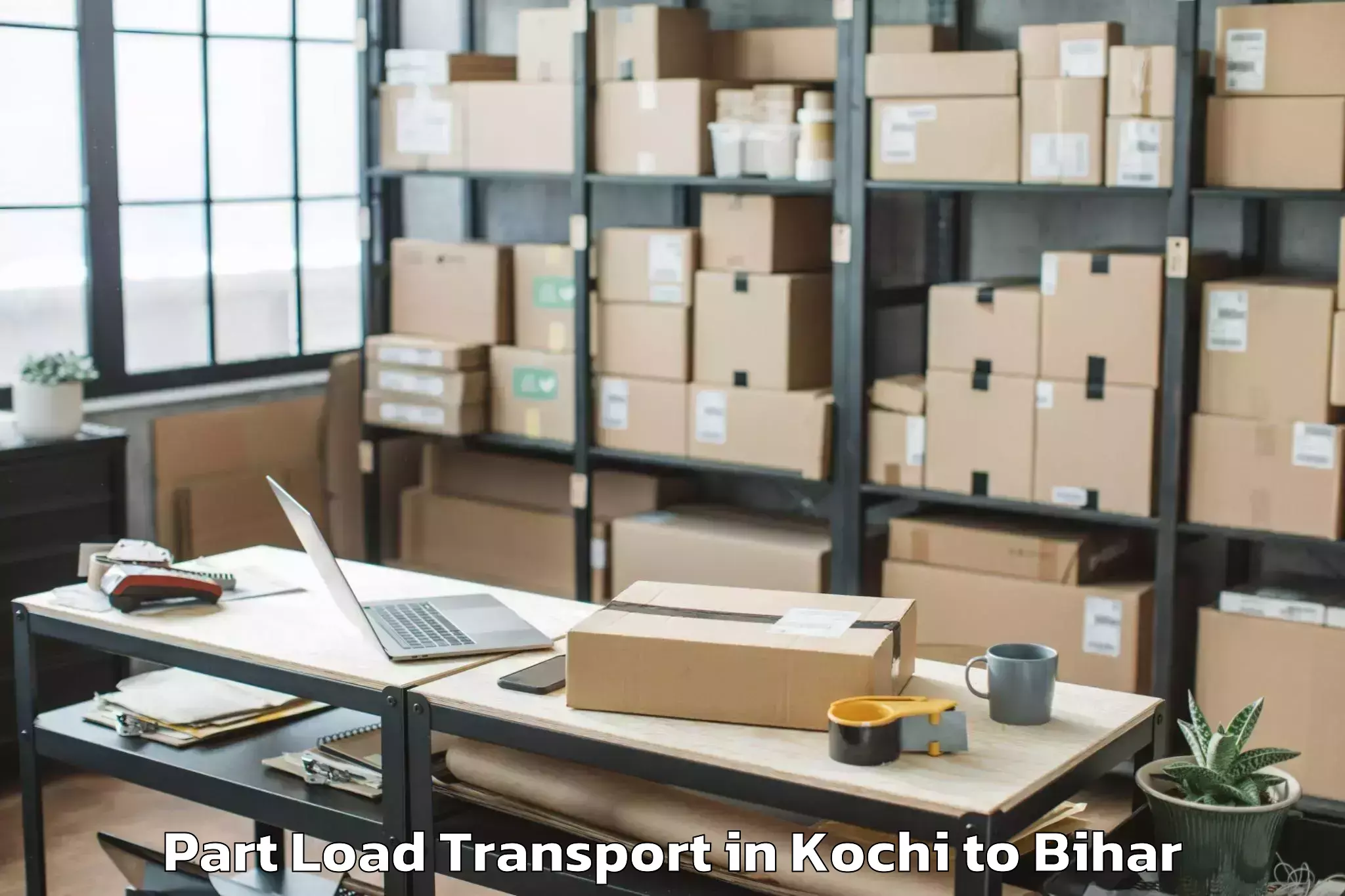 Affordable Kochi to Bairagnia Part Load Transport